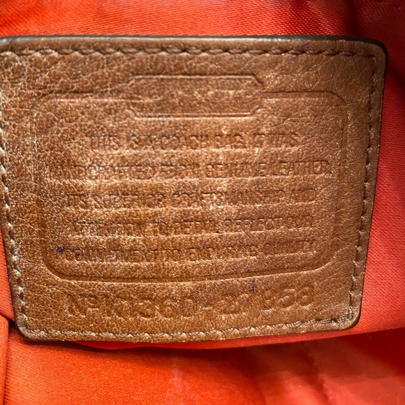 Coach Madison Distressed Saddle Brown Leather Hobo Shoulder Bag - Picture 4 of 5